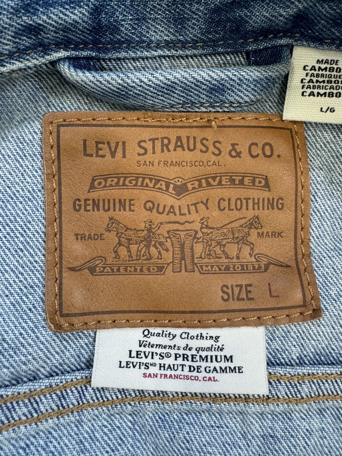 Levi's Levi’s Denim Jacket Size US L / EU 52-54 / 3 - 2 Thumbnail