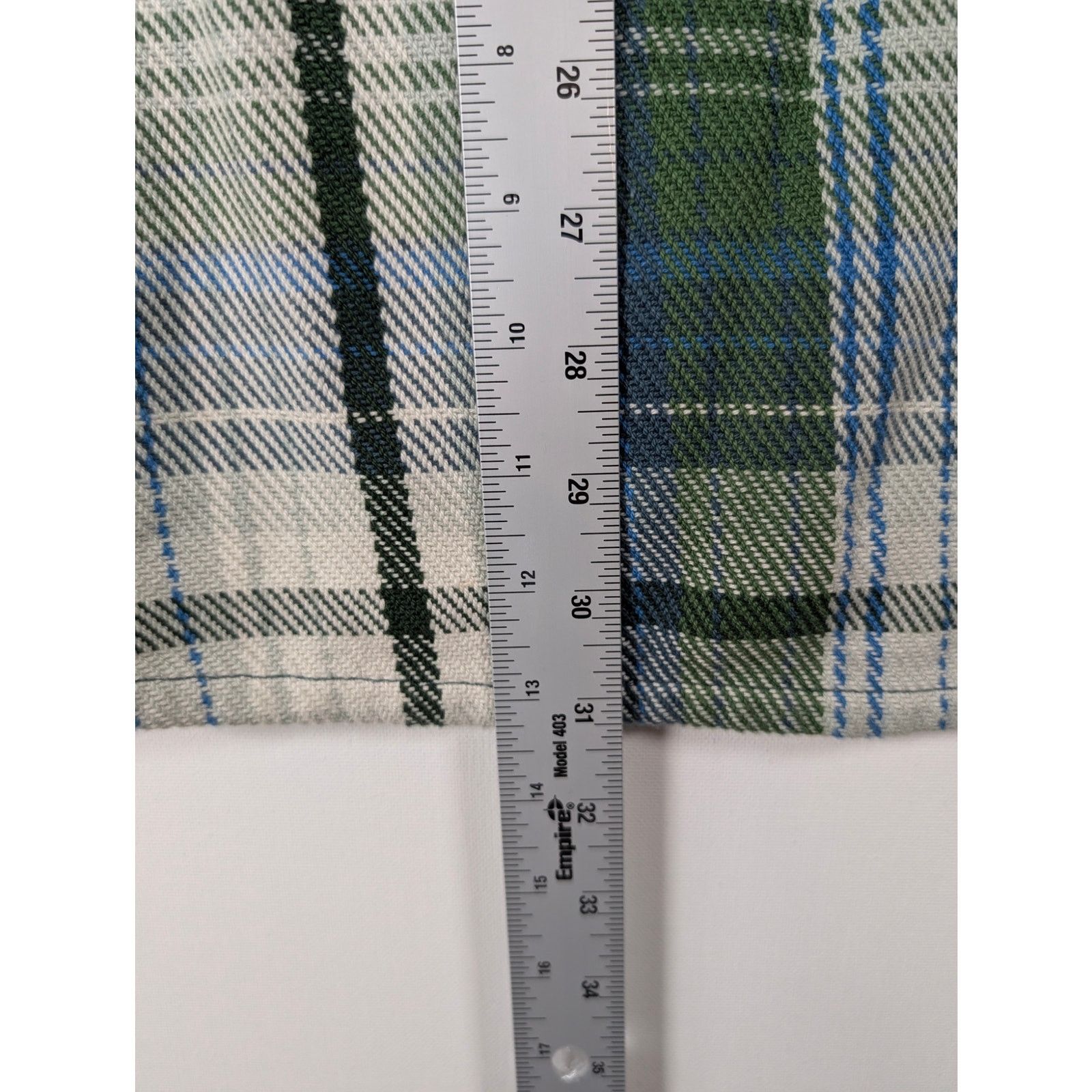 Outerknown Outerknown Blanket Shirt Green Blue Plaid Long Sleeve Men’s Size US XL / EU 56 / 4 - 6 Thumbnail