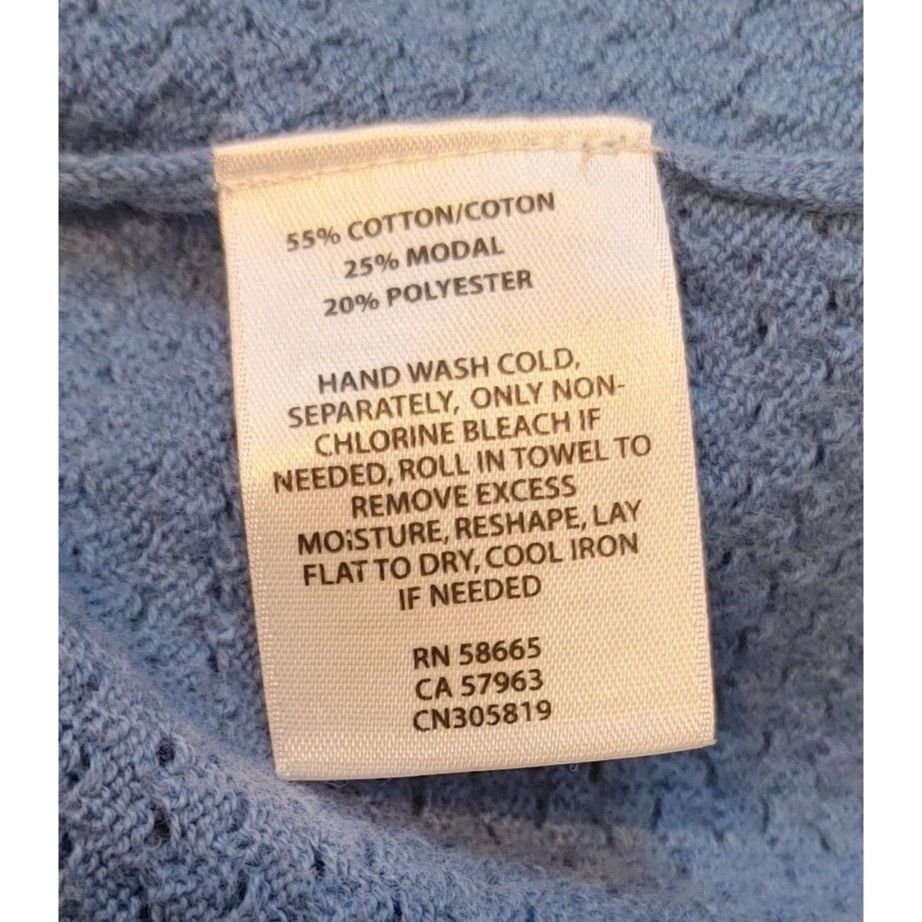 Other Caslon Women's Blue Long Sleeve Striped Sweater Top Size L Size L / US 10 / IT 46 - 4 Thumbnail