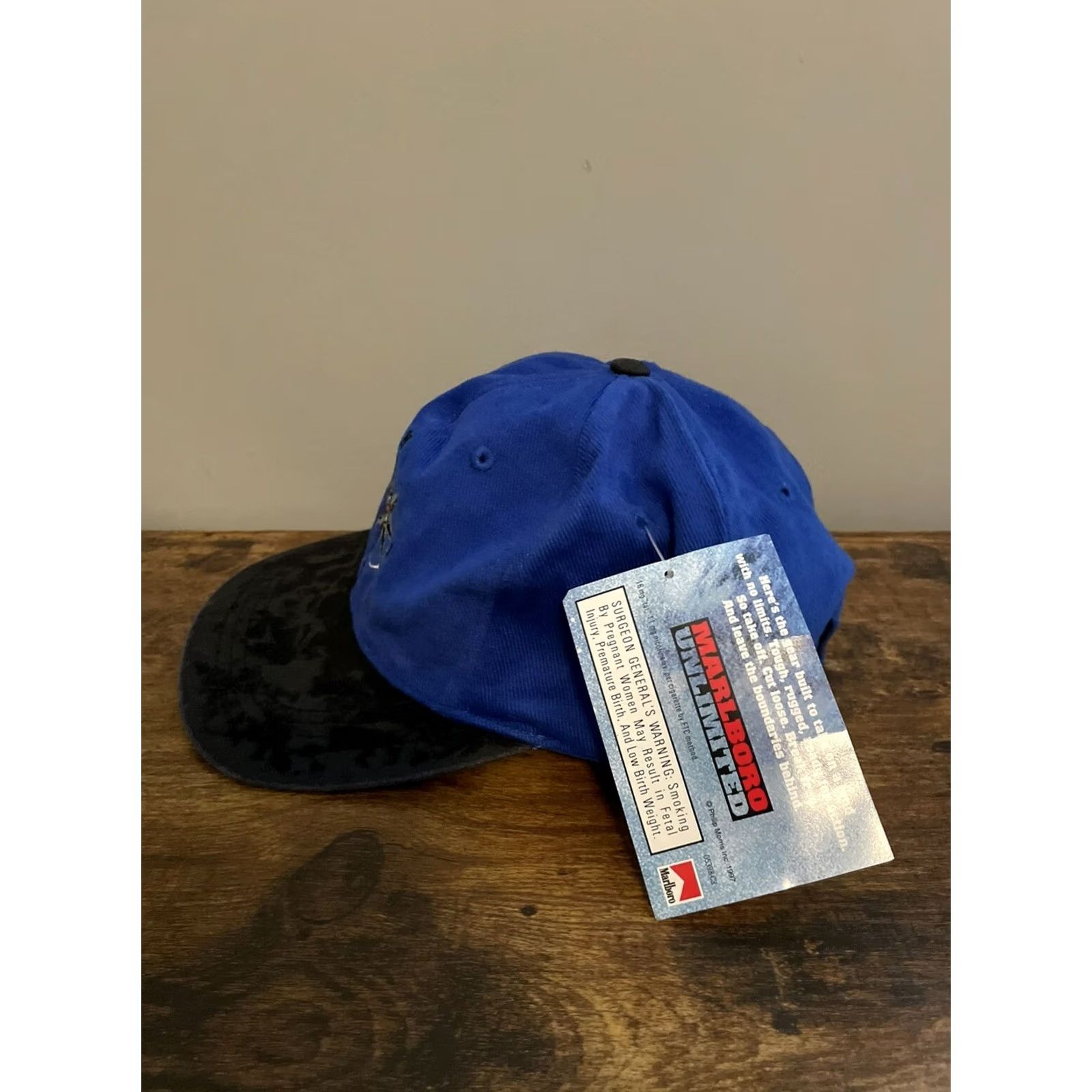 Marlboro VINTAGE Marlboro Gear Compass Strapback Hat 90s Snapback One Size Men Black H1 Size ONE SIZE - 3 Thumbnail