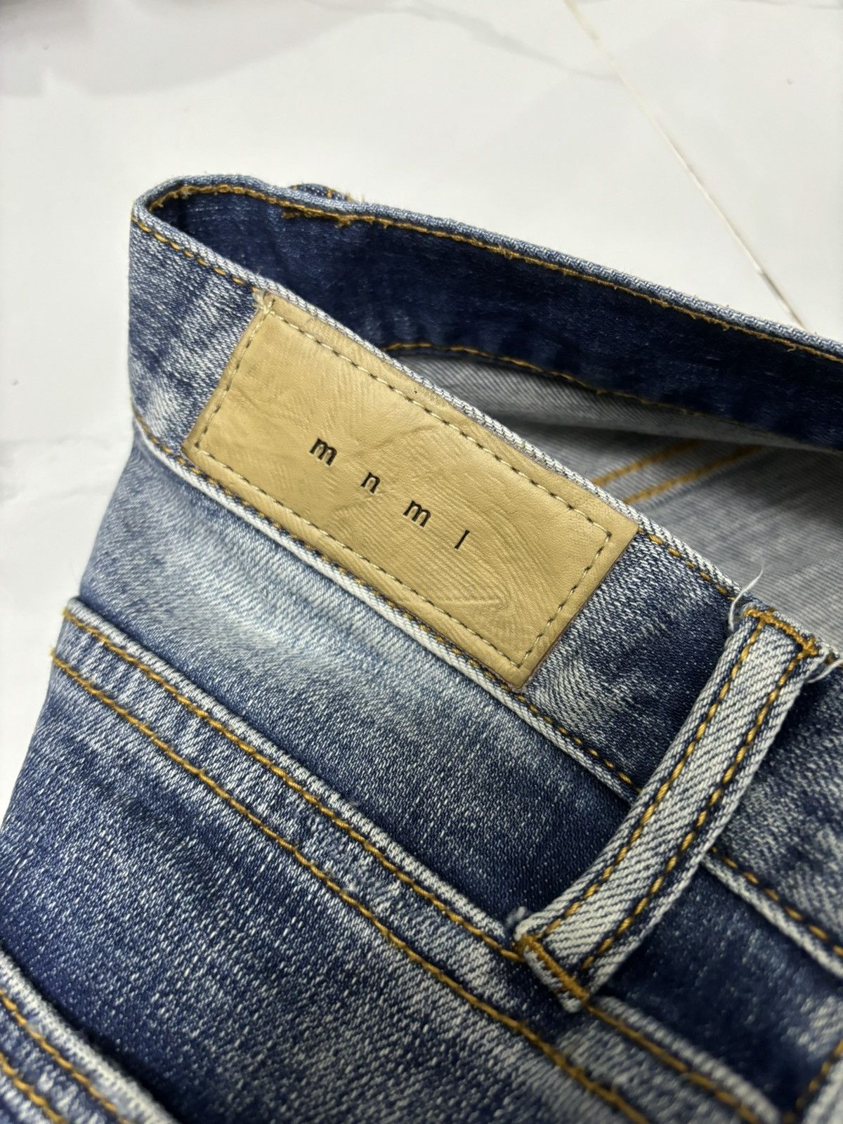 MNML AMIRI Style Biker Pants MNML Distressed Denim Jeans Size US 32 / EU 48 - 9 Thumbnail
