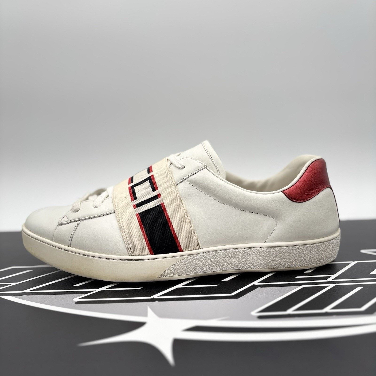 Gucci (11.5 US) - Gucci Ace Gucci Stripe ‘ White, Red ‘ Size US 11.5 / EU 44-45 - 11 Thumbnail