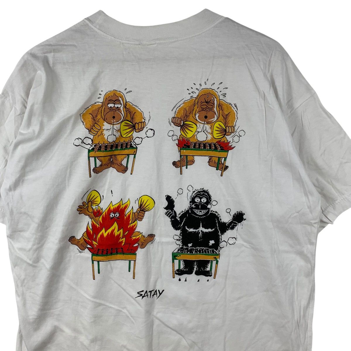 Vintage Vintage MALAYSIA TRADITIONAL SATAY Orang Hutan Tee Shirt Size M / US 6-8 / IT 42-44 - 6 Thumbnail