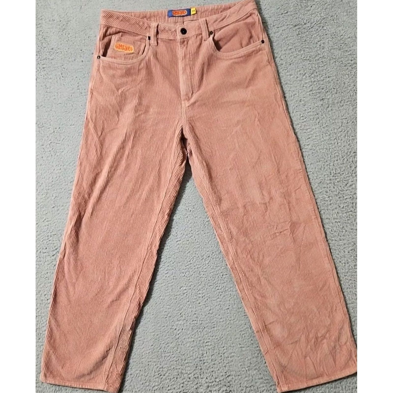 Empyre Empyre Pants Men's 32x29 Pink Corduroy Relax Baggy Straight Skater 90s Y2K Retro Size US 32 / EU 48 - 2 Thumbnail