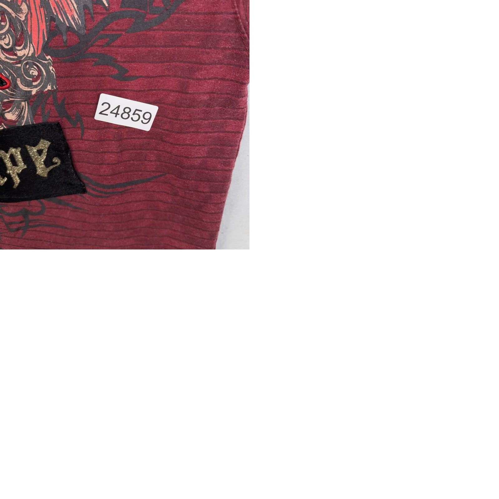 Vintage Red Ape Shirt Mens 2XL Red Majestic Gothic Crest Graphic Tee Street Y2k Edgy Mens Front Back Graphic Tee Size US XXL / EU 58 / 5 - 9 Thumbnail