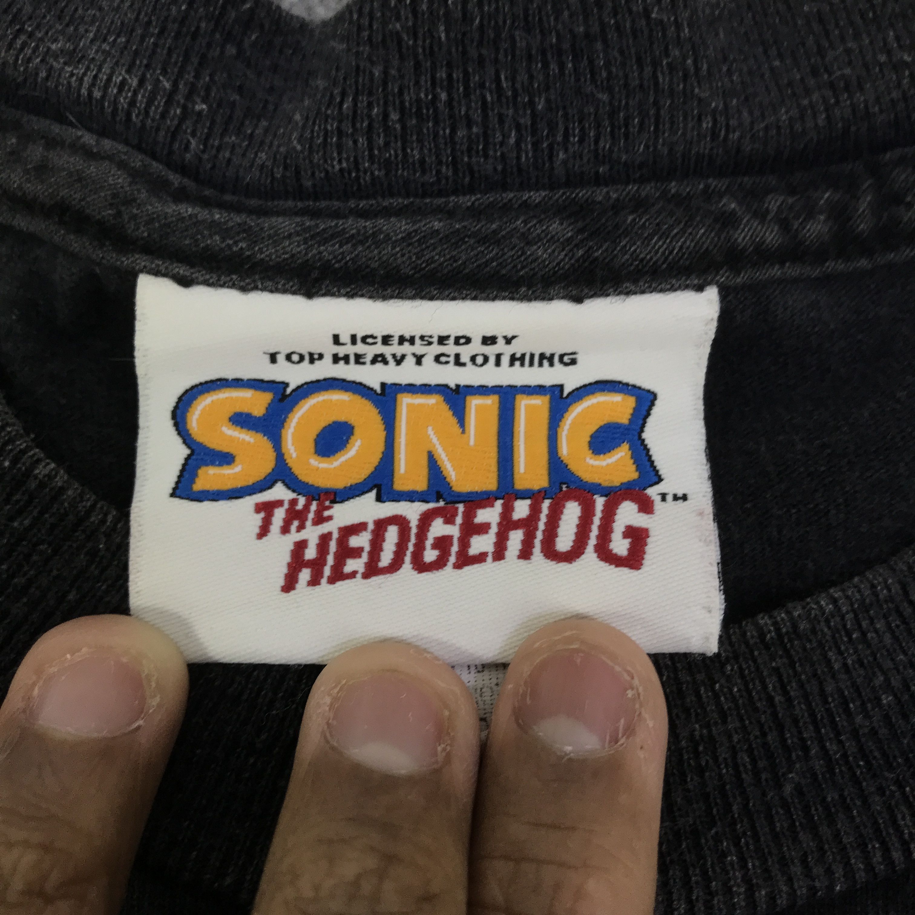 Cartoon Network Vintage Sonic The Hedgehog Cartoon Faded t-shirt K93B32 Size US L / EU 52-54 / 3 - 11 Thumbnail
