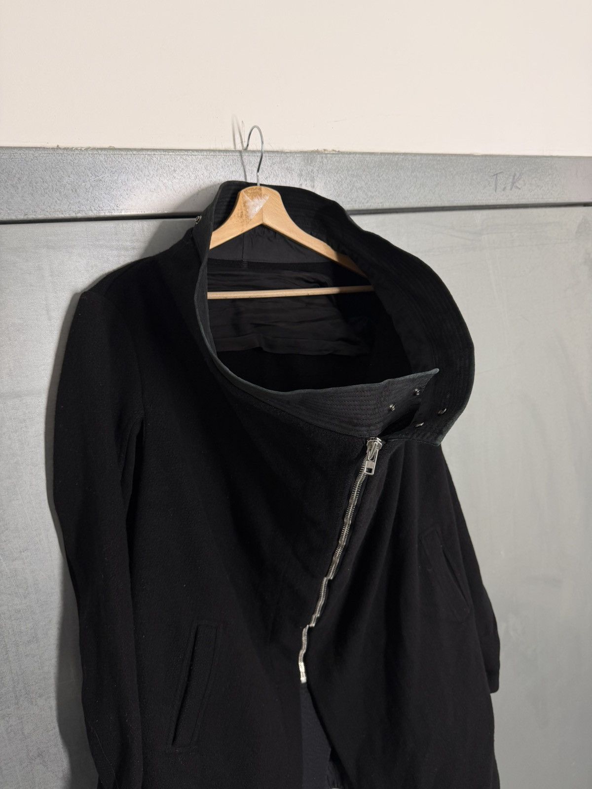 Rick Owens Rick Owens Lambs Wool Cross Zip Coat Size US S / EU 44-46 / 1 - 5 Thumbnail