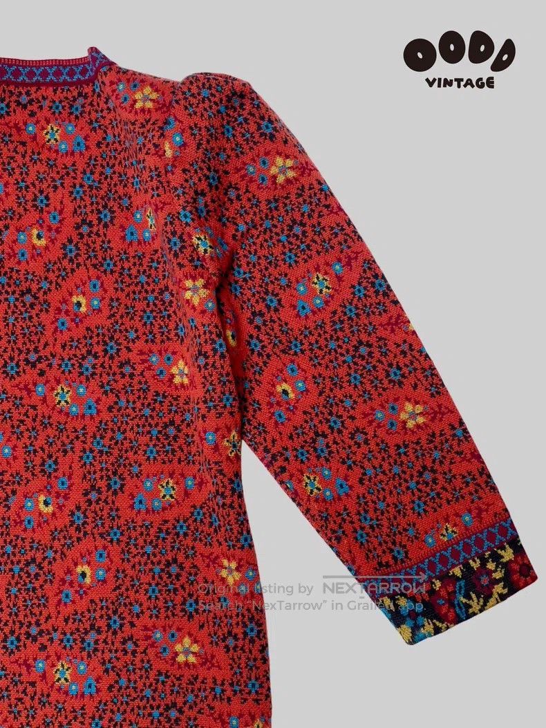 Saint Laurent Paris Saint Laurent Paris Floral padded shoulder long-sleeve dre Size M / US 6-8 / IT 42-44 - 8 Thumbnail