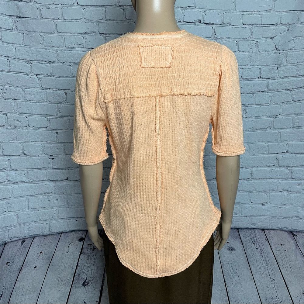 Free People NWT New $78 Free People Care Red Delicious Orange Cotton T- Size XS / US 0-2 / IT 36-38 - 5 Thumbnail