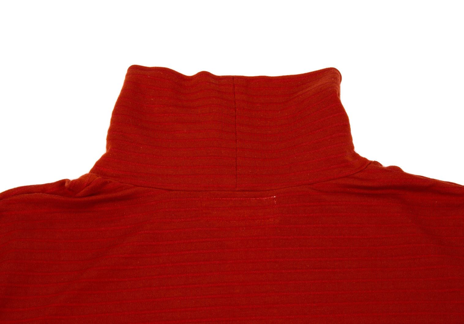 Yohji Yamamoto Yohji Yamamoto Striped Turtleneck Cutsew Red Size US S / EU 44-46 / 1 - 10 Thumbnail
