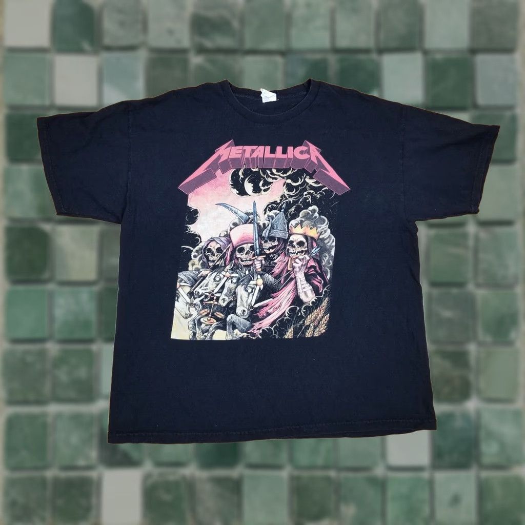Vintage VINTAGE Y2K METALLICA METAL BAND TOUR CONCERT T-SHIRT XL Black Mens T-Shirt XXLARGE Size XL Band Rock USA 90s US Theme Size US XL / EU 56 / 4 - 1 Thumbnail