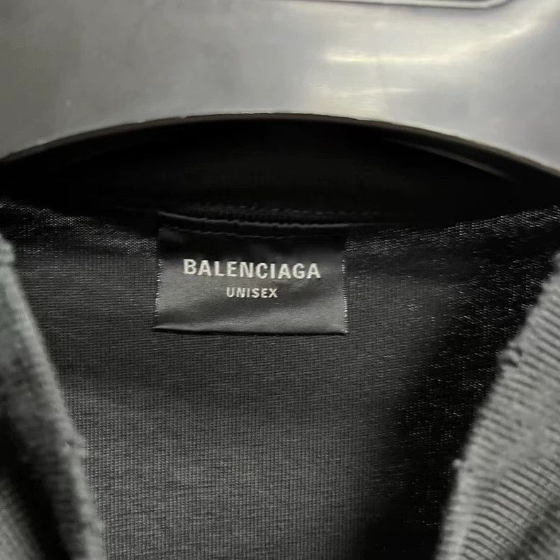 Balenciaga Balenciaga Latest black logo monogrammed crewneck short sle Size US S / EU 44-46 / 1 - 2 Thumbnail