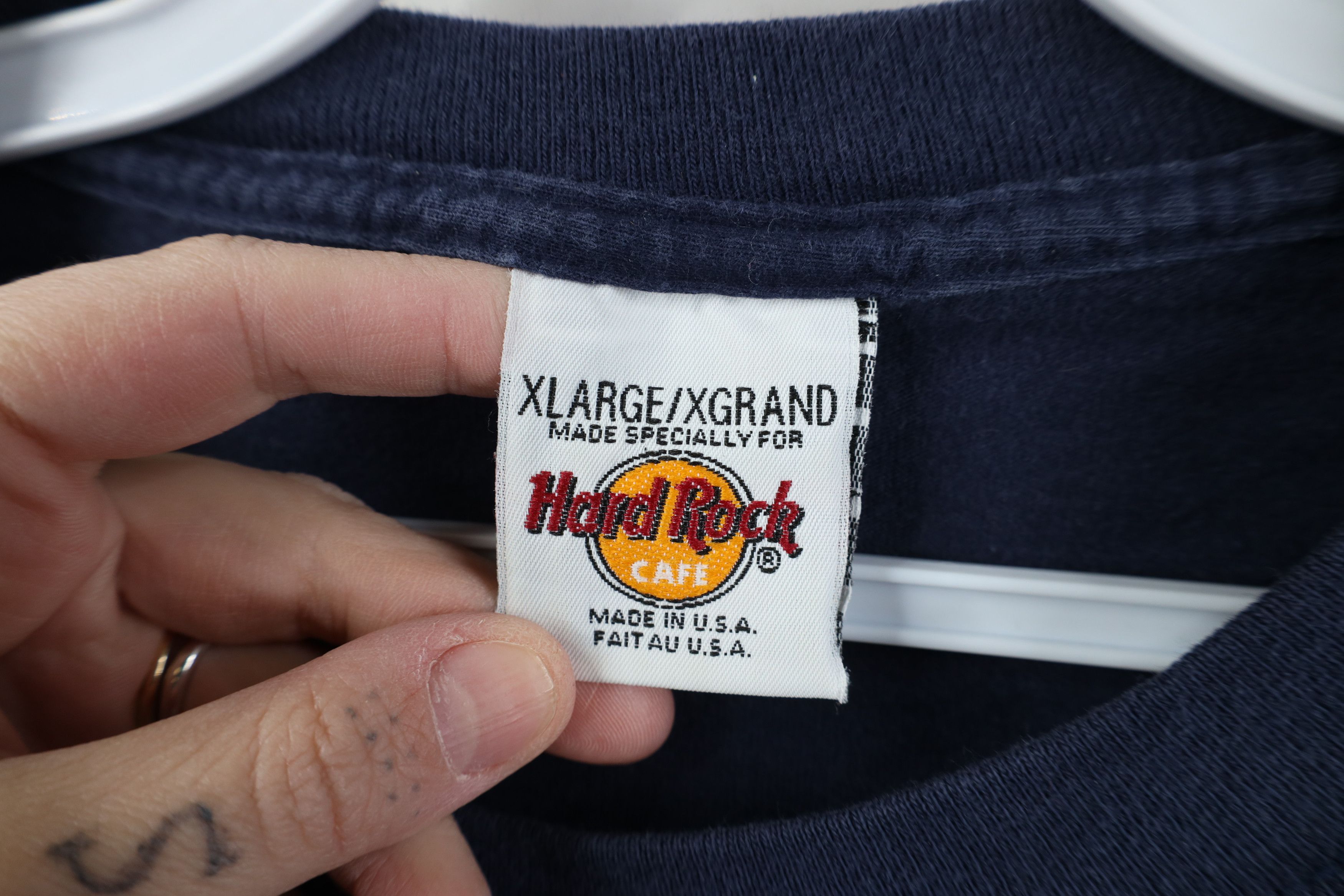 Hard Rock Cafe Vintage 90s Hard Rock Cafe Los Angeles Long Sleeve T-Shirt Size US XL / EU 56 / 4 - 11 Thumbnail