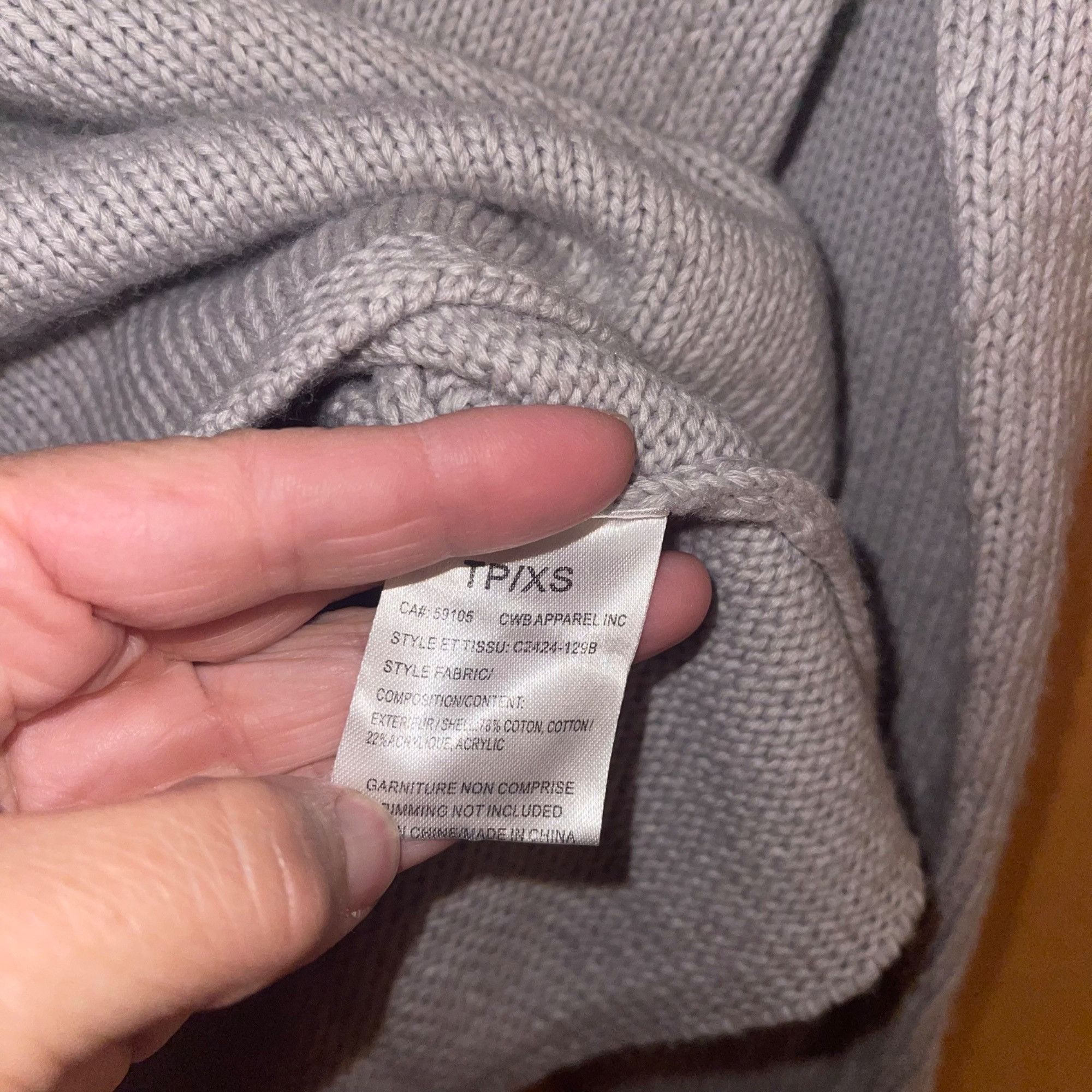 Other Charlie B Womens Sweater Size XS Gray Long Sleeve Size XS / US 0-2 / IT 36-38 - 5 Thumbnail