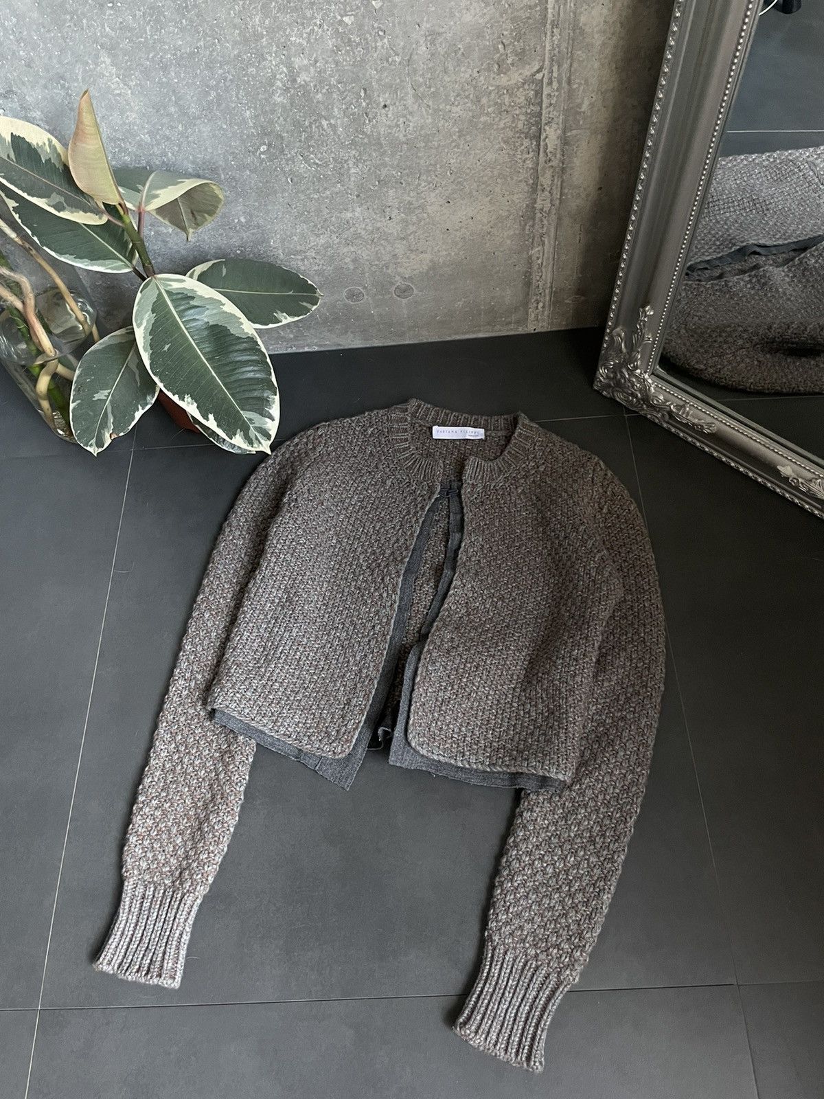 Fabiana Filippi Vintage Fabiana Filippi Cropped Knitwear Mohair Cardigan Y2K Size XS / US 0-2 / IT 36-38 - 2 Thumbnail