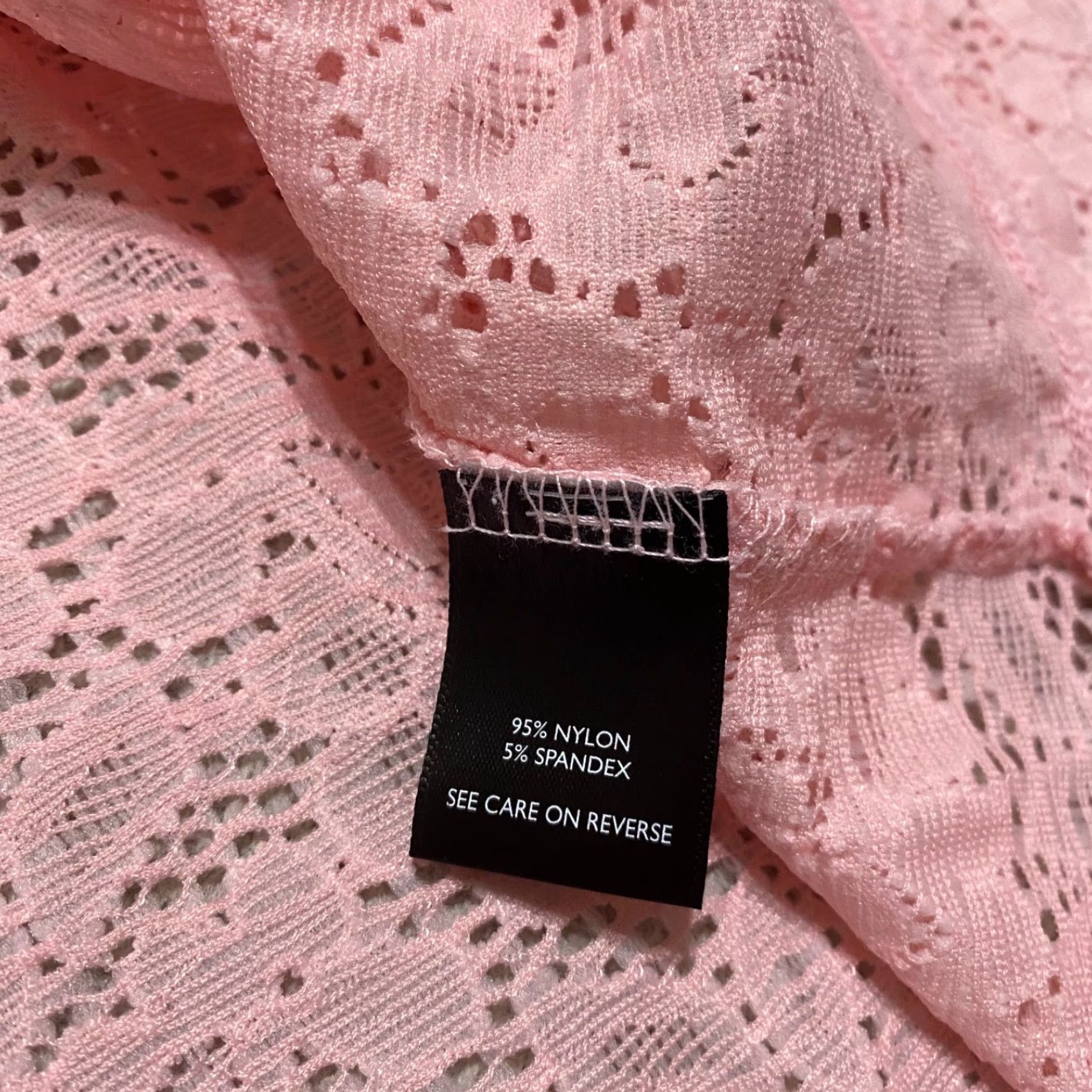 Torrid Torrid Shirt 1X Pink Floral Lace Mock Neck Long Sleeve Nylon Blouse Womens Plus Size 1X Spring Summer Fall Womens Size XL / US 12-14 / IT 48-50 - 7 Thumbnail