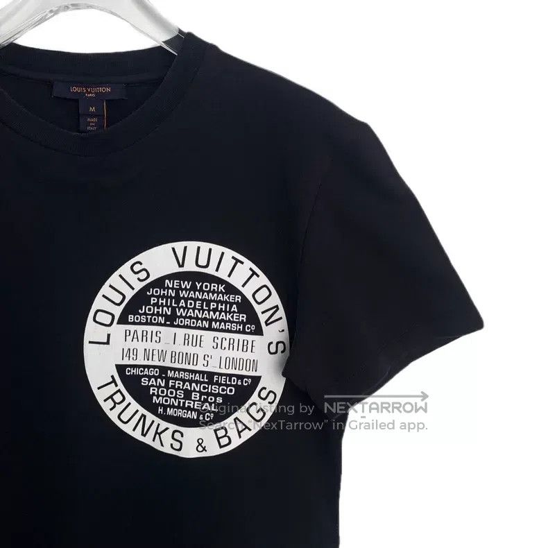 Louis Vuitton Louis Vuitton Black disc logo printed cotton crewneck T-sh Size US M / EU 48-50 / 2 - 3 Thumbnail