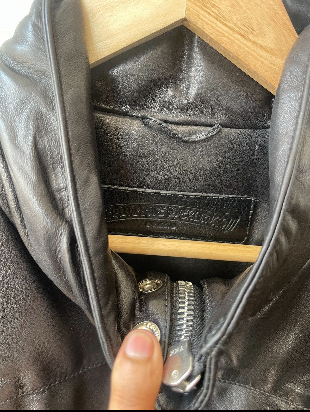 Chrome Hearts Leather Puffer Down Jacket Stiff Size US L / EU 52-54 / 3 - 6 Thumbnail