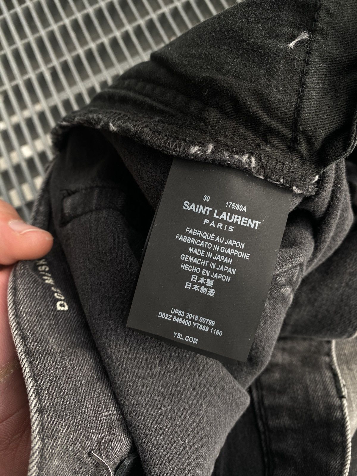 Saint Laurent Paris Saint Laurent Washed Hedi Slimane Jeans Made In Japan Size US 30 / EU 46 - 12 Thumbnail