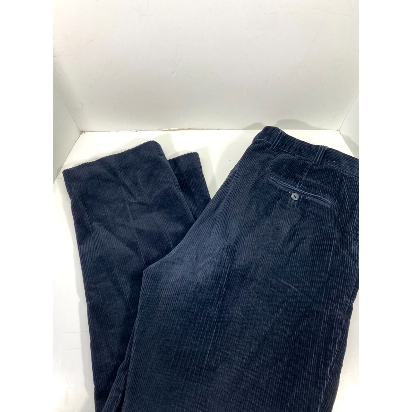 Jos. A. Bank Jos A Bank Chino Pants Mens 40X32 Blue Corduroy Cotton Straight Leg Pockets Size US 40 / EU 56 - 6 Thumbnail