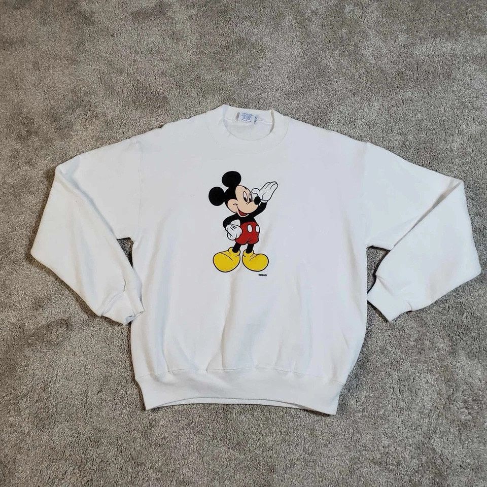 Disney 90s Disney Mickey Mouse Crewneck Women's Large USA Made Size L / US 10 / IT 46 - 1 Thumbnail