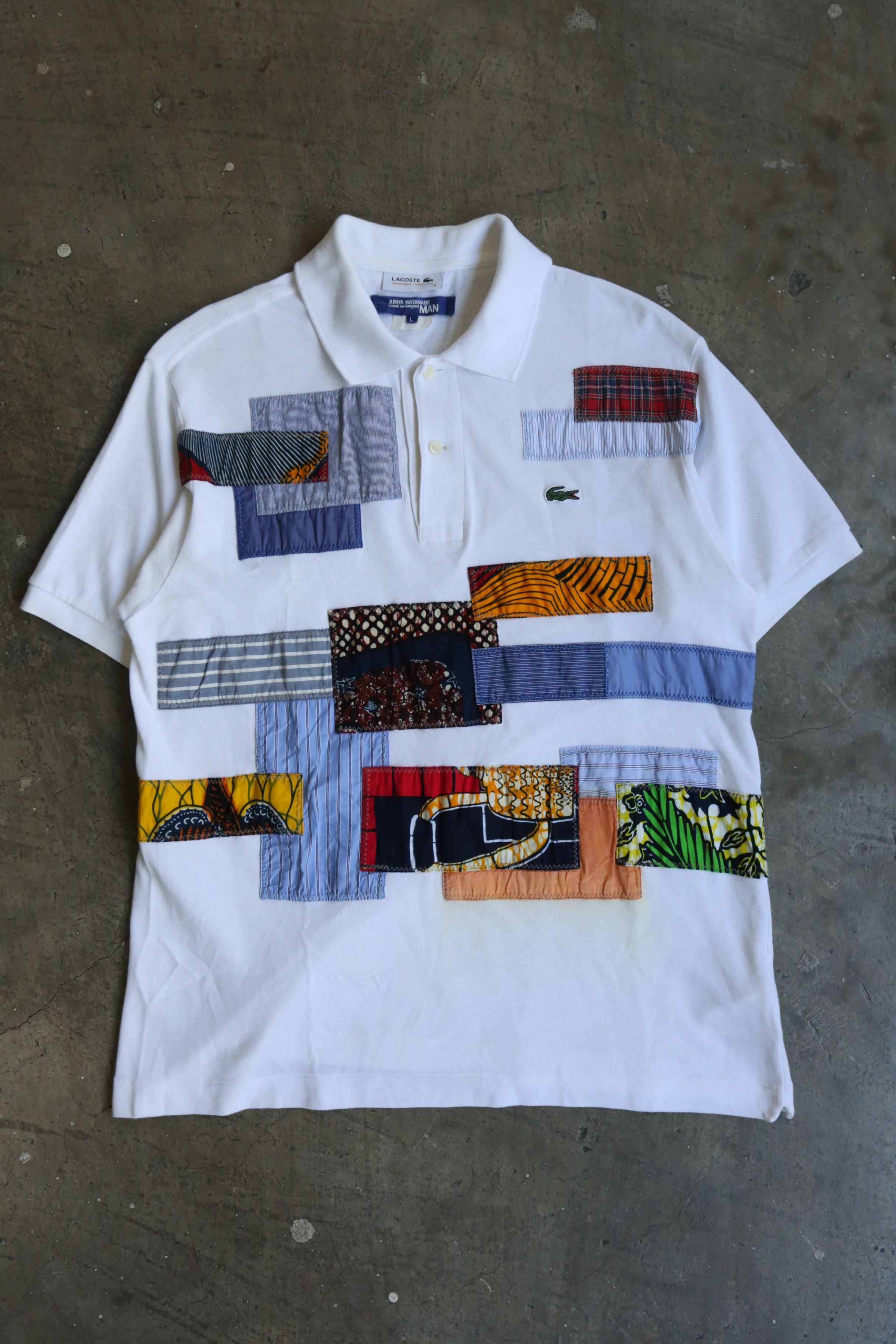 Junya Watanabe Junya Watanabe - Lacoste - S/S 16 - Patchwork Polo Size US L / EU 52-54 / 3 - 2 Thumbnail