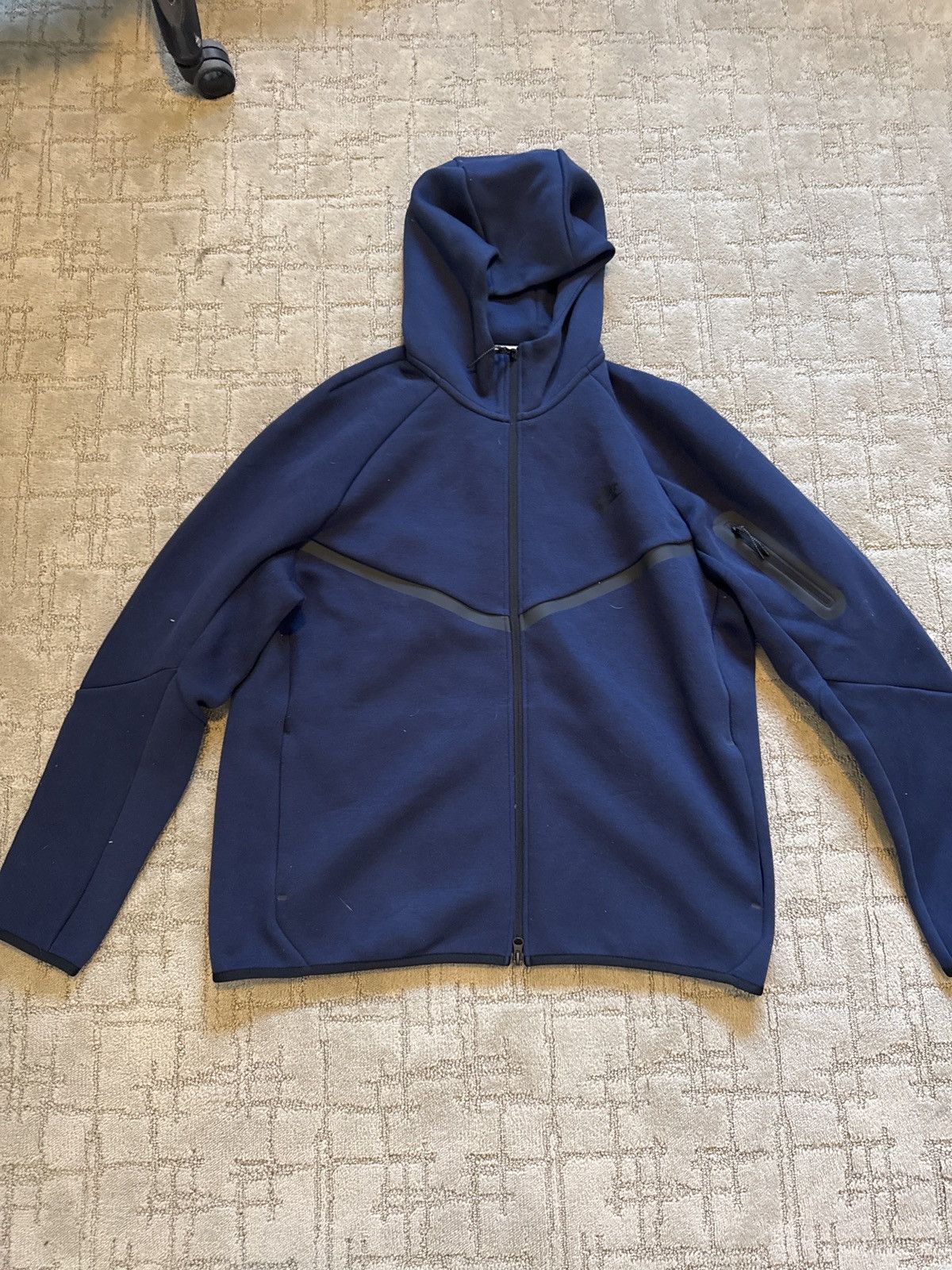 Nike Navy Nike Tech Zip up Size US XL / EU 56 / 4 - 1 Thumbnail