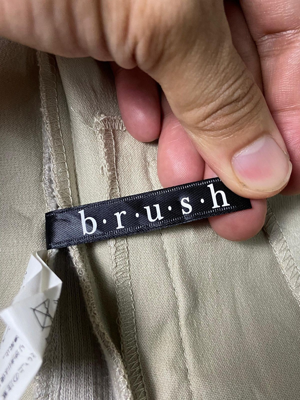Japanese Brand B.R.U.S.H Canvas Leather Hidden Hooded Crop Jacket (142) Size US XXS / EU 40 - 10 Thumbnail