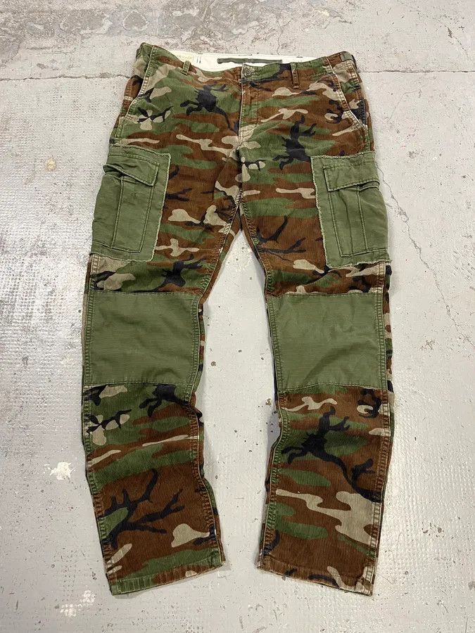Polo Ralph Lauren Ralph Lauren Denim & Supply Corduroy Camo Cargo Pants Size US 33 - 1 Thumbnail