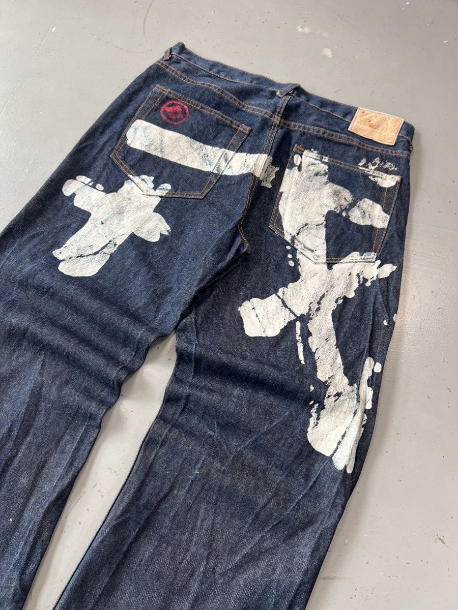 Japanese Brand × Vintage Vintage Evisu inspired Japanese printed denim Size US 36 / EU 52 - 8 Thumbnail