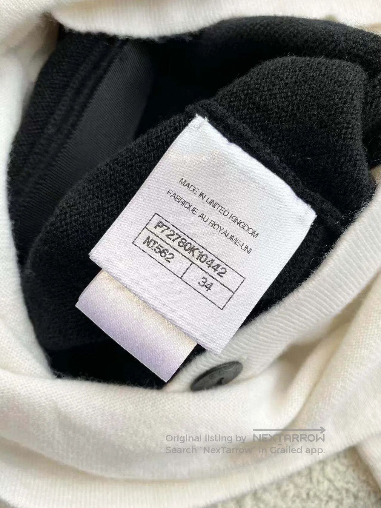 Chanel Chanel Black and white button-down removable knitwear| Size 4XL / US 24-26 - 5 Thumbnail