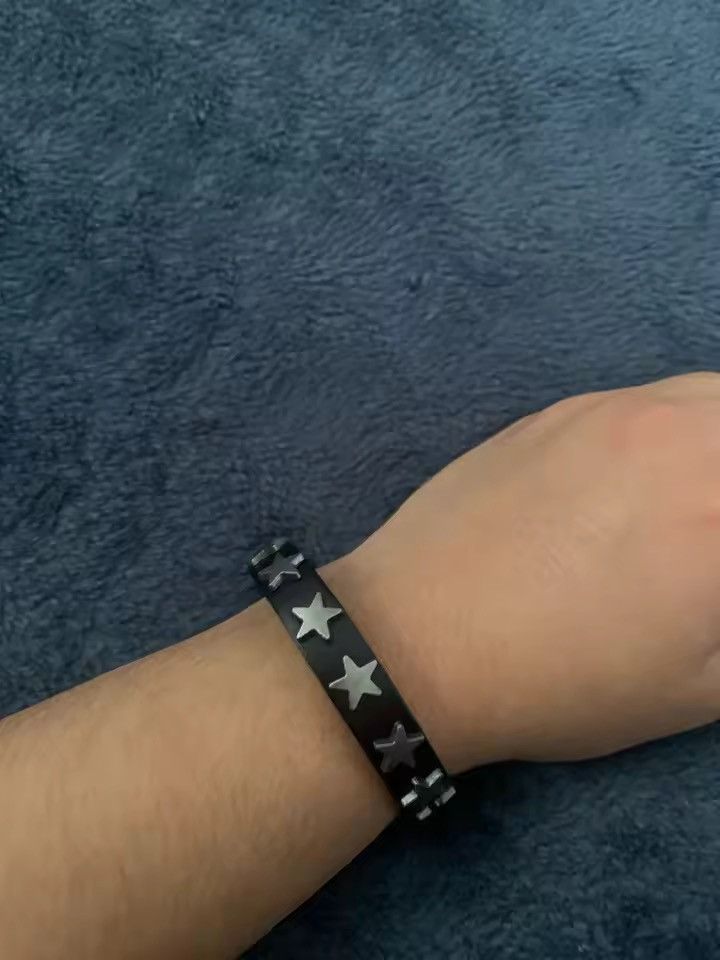 Japanese Brand Punk Buckle Star Leather Bracelets Size ONE SIZE - 3 Thumbnail