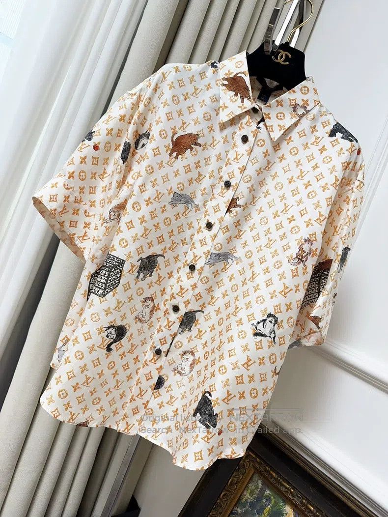 Louis Vuitton Louis Vuitton Orange print full logo cat print mulberry si Size XS / US 0-2 / IT 36-38 - 9 Thumbnail