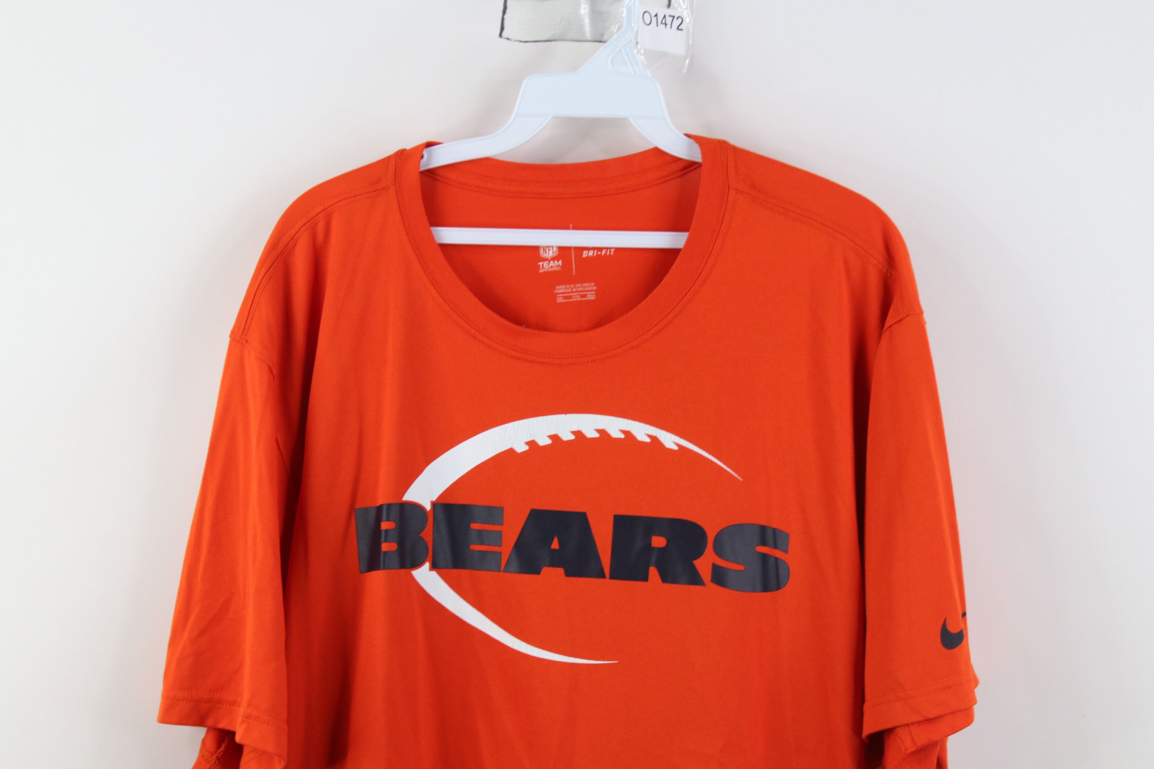 Nike Nike NFL Chicago Bears Football Shorts Sleeve T-Shirt Orange Size US XXL / EU 58 / 5 - 2 Thumbnail
