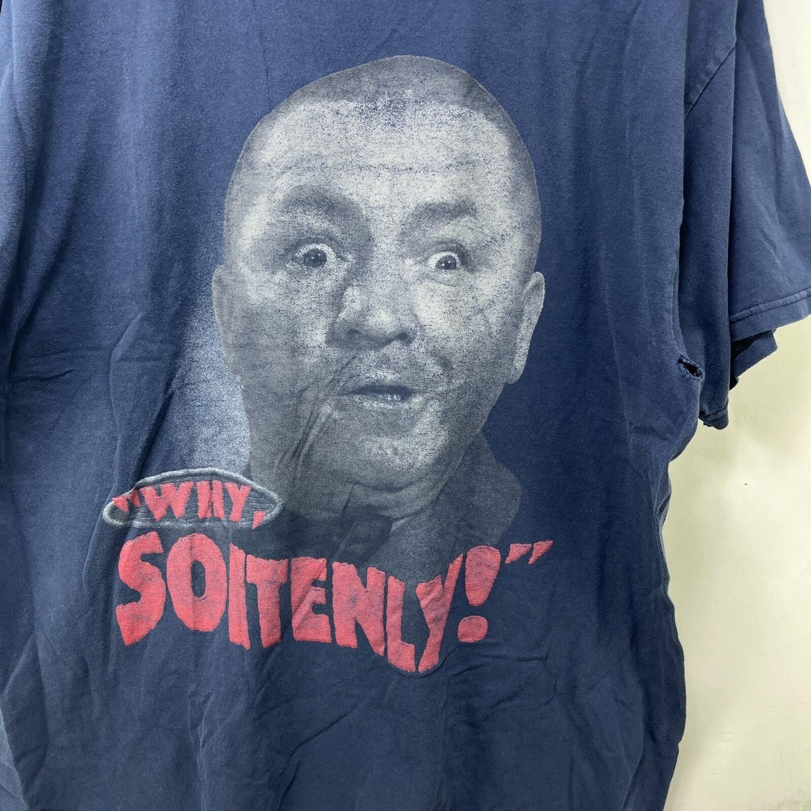 Vintage Vintage Curly Three Stooges T-Shirt Why Soitenly Medium Size US XL / EU 56 / 4 - 2 Thumbnail
