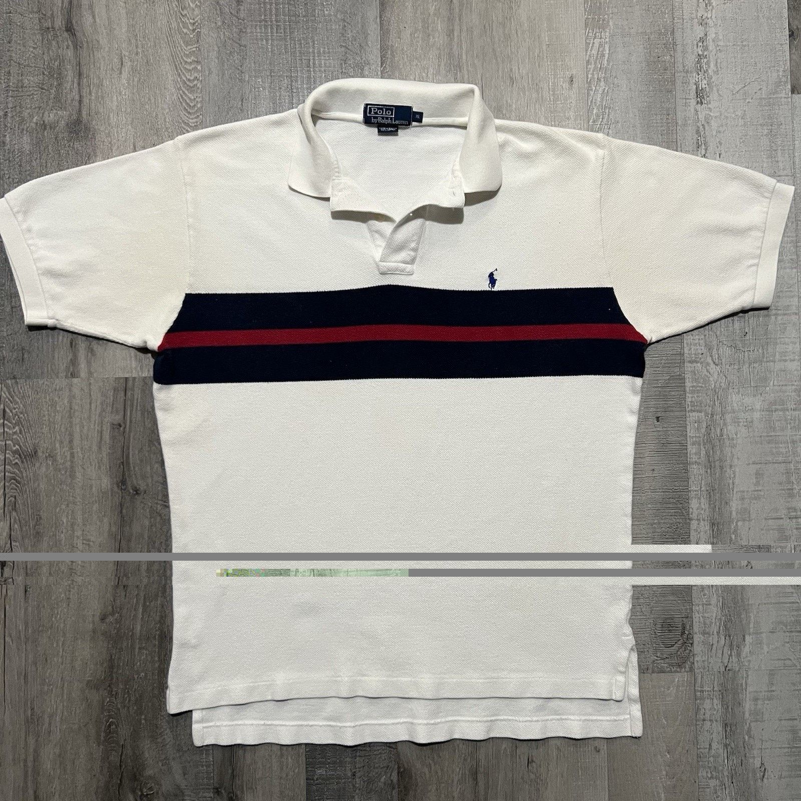 Polo Ralph Lauren Vintage Polo Ralph Lauren Cotton Knit Striped Collared Shirt Size US XL / EU 56 / 4 - 1 Thumbnail