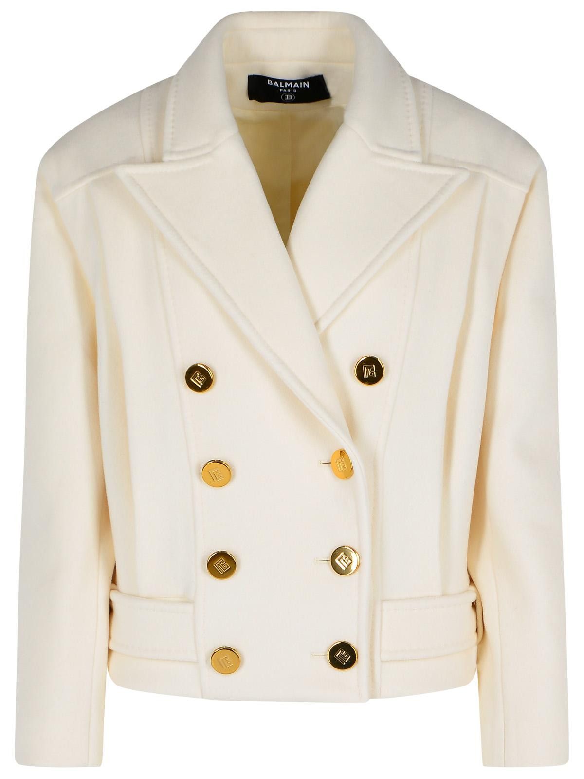Balmain BALMAIN Short 'Caban' Virgin Wool And Cashmere Jacket Size M / US 6-8 / IT 42-44 - 1 Thumbnail