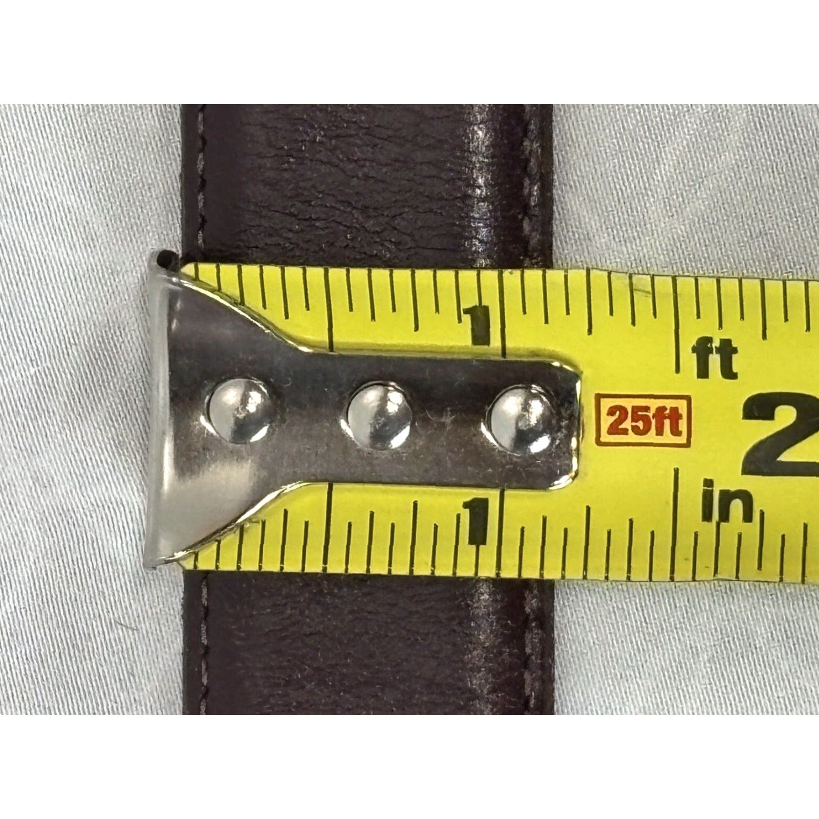Coach VINTAGE Coach Belt Burgundy Leather 5800 44 Mens Regular Size Brass Buckle Wearable Vintage Accessories Mens Belt 1980s 1990s Size 44 - 7 Thumbnail