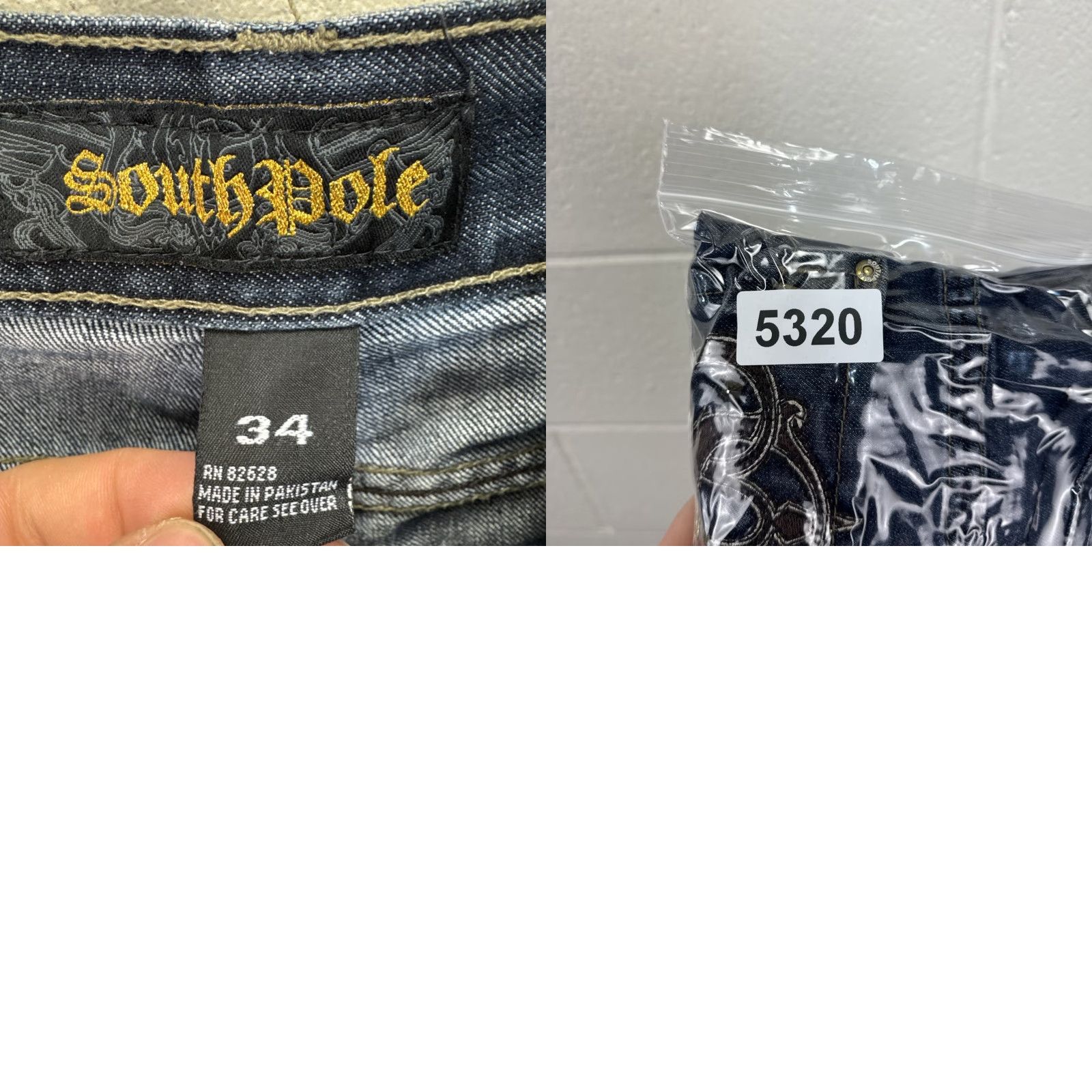 Southpole VINTAGE Southpole Jeans 34x32 Denim 5-Pocket Embroidered Baggy Y2K StreetWear Jeans Mens Size US 34 / EU 50 - 11 Thumbnail
