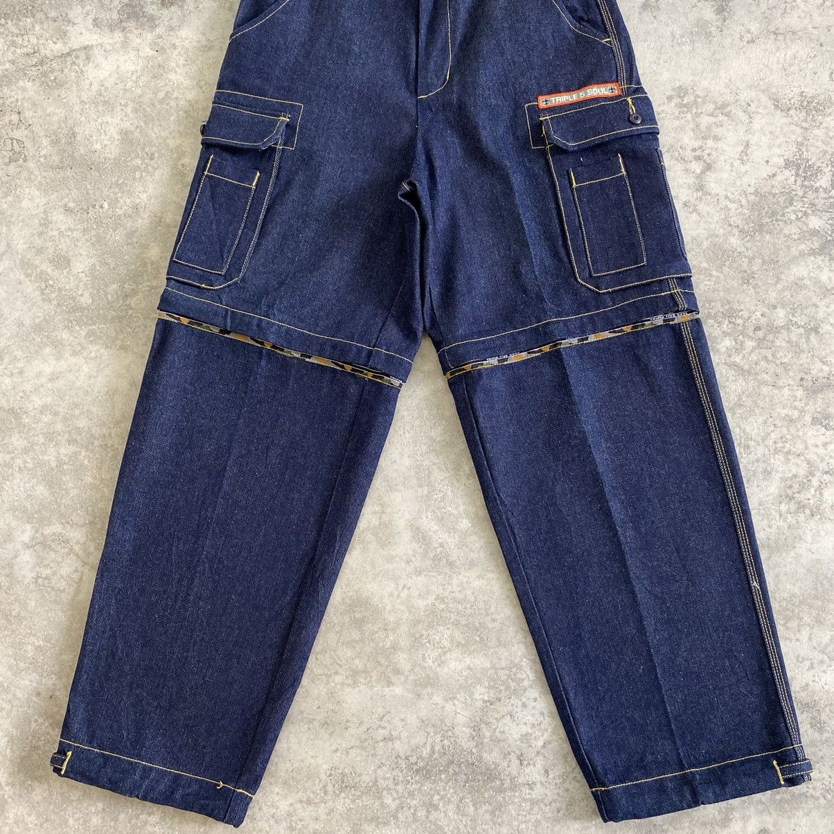 Triple 5 Soul VTG Y2K Triple 5 Soul Convertible Cargo Baggy Jeans Size US 30 / EU 46 - 2 Thumbnail