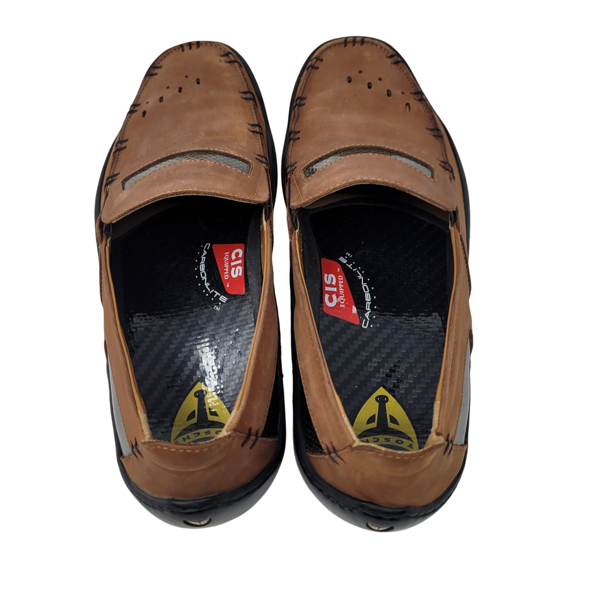 Michael Toschi Michael Toschi Mens Mach 8284 Leather Driving Loafers Brown Size US 9 / EU 42 - 8 Thumbnail