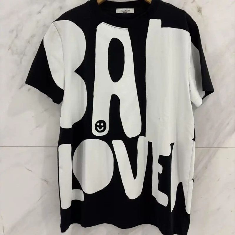 Valentino Valentino Black Cotton Printed Graphic T-Shirt 0089 Size US S / EU 44-46 / 1 - 1 Thumbnail