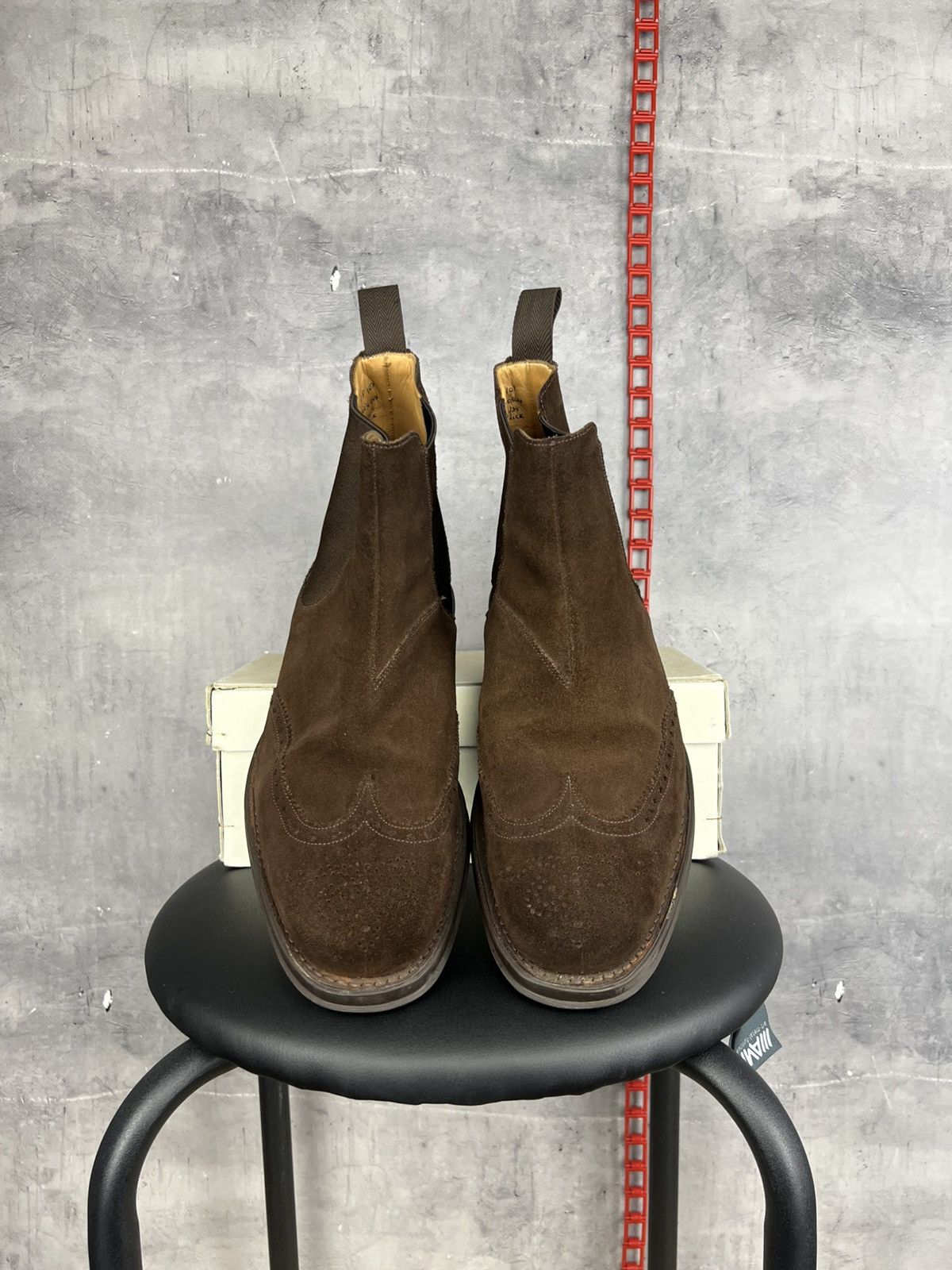 Church's Church's Brown Suede Chelsea Boots Shoes UK 9 F US 10 EU 43 Size US 10 / EU 43 - 7 Thumbnail