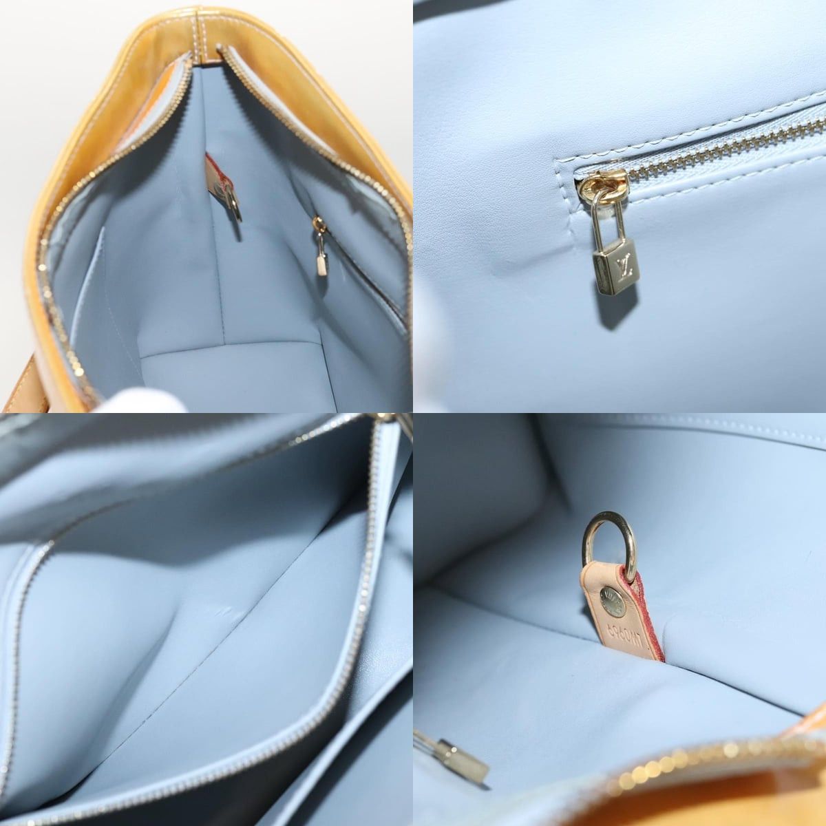 Louis Vuitton LOUIS VUITTON Monogram Vernis Houston Hand Bag Gris M91053 Size ONE SIZE - 12 Thumbnail