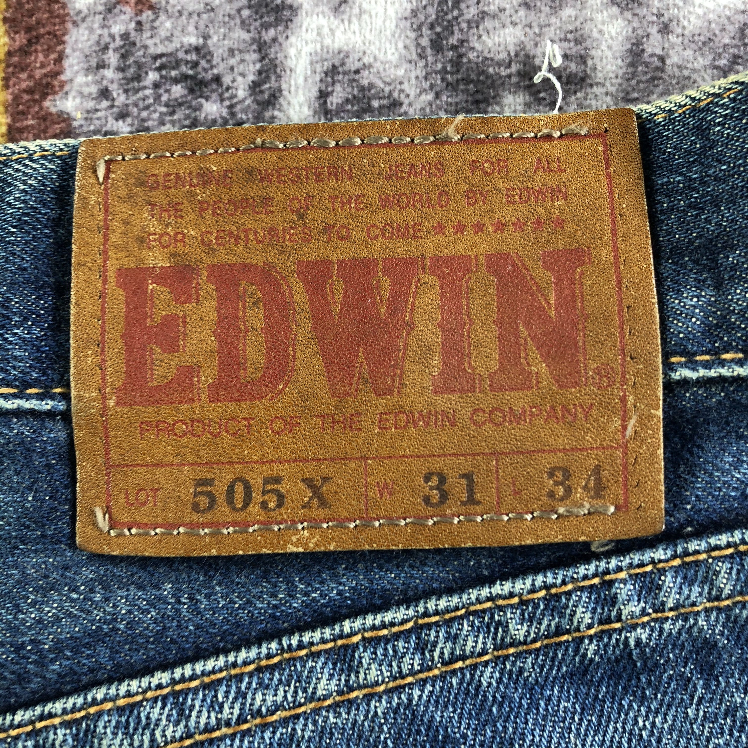 Edwin Vintage Redline Blue Wash Edwin 505 Jeans-JM3630 Size US 32 / EU 48 - 6 Thumbnail