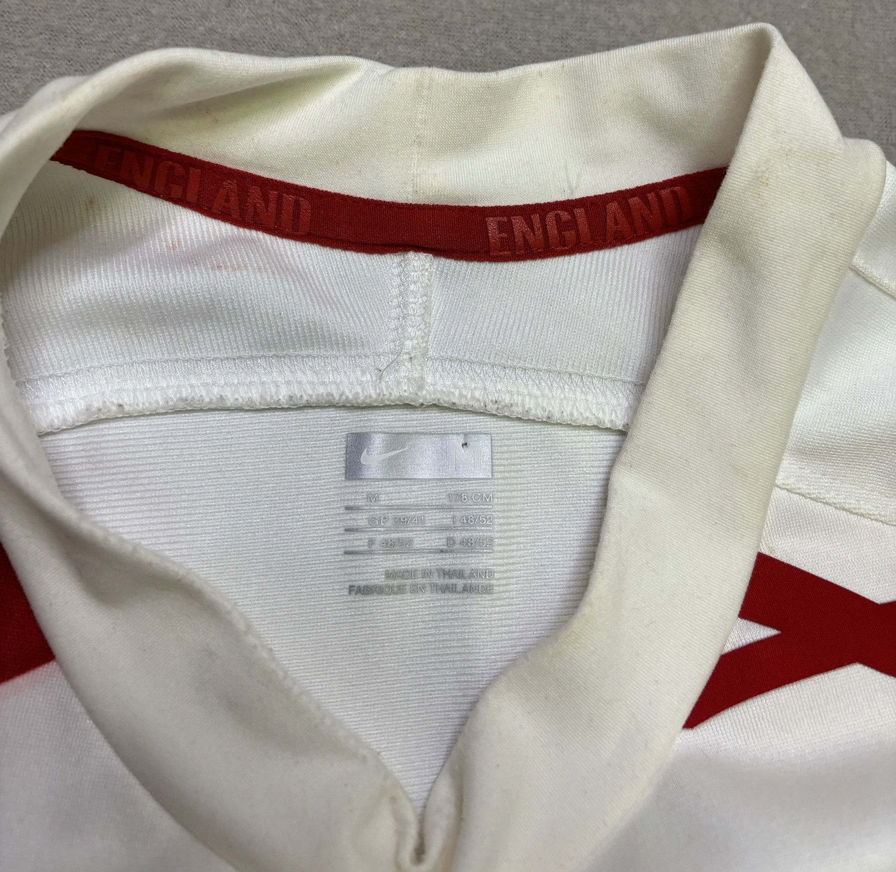 Nike England Rugby 2007/2008 Nike Jersey Size M Size US M / EU 48-50 / 2 - 17 Thumbnail