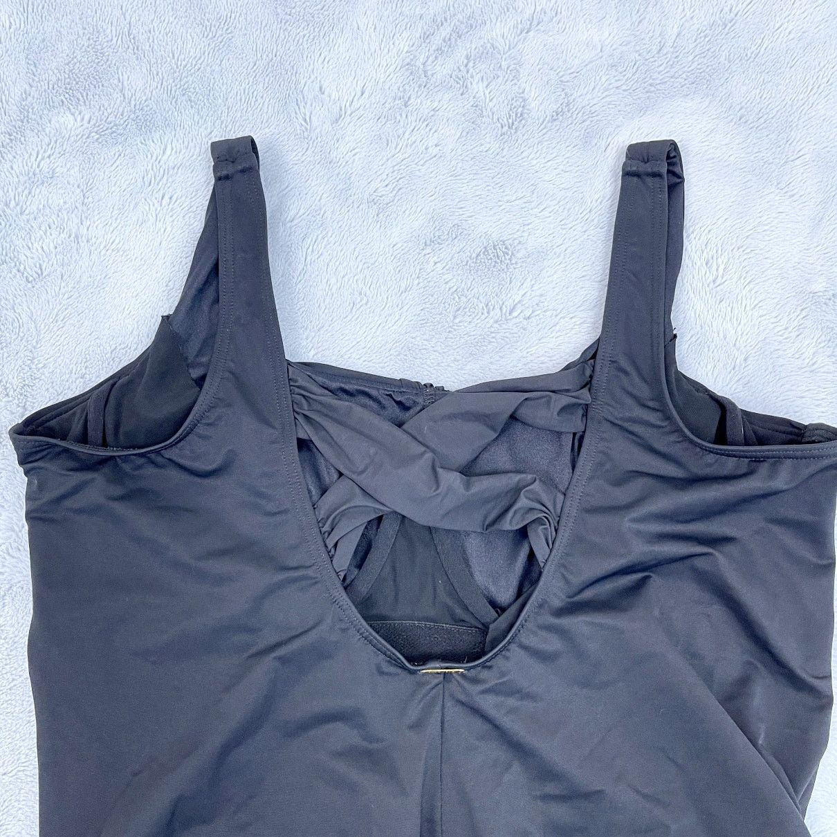 Lands' End Lands End SlenderSuit Carmela One Piece Swimsuit Black 22W Size ONE SIZE - 4 Thumbnail