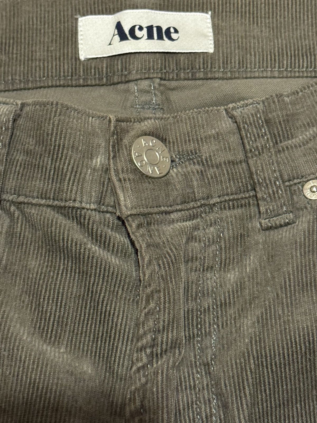 Acne Studios × Designer ACNE STUDIOS VELVET ACE CORD BEIGE CORDUROY PANTS 30/32 Size US 30 / EU 46 - 3 Thumbnail