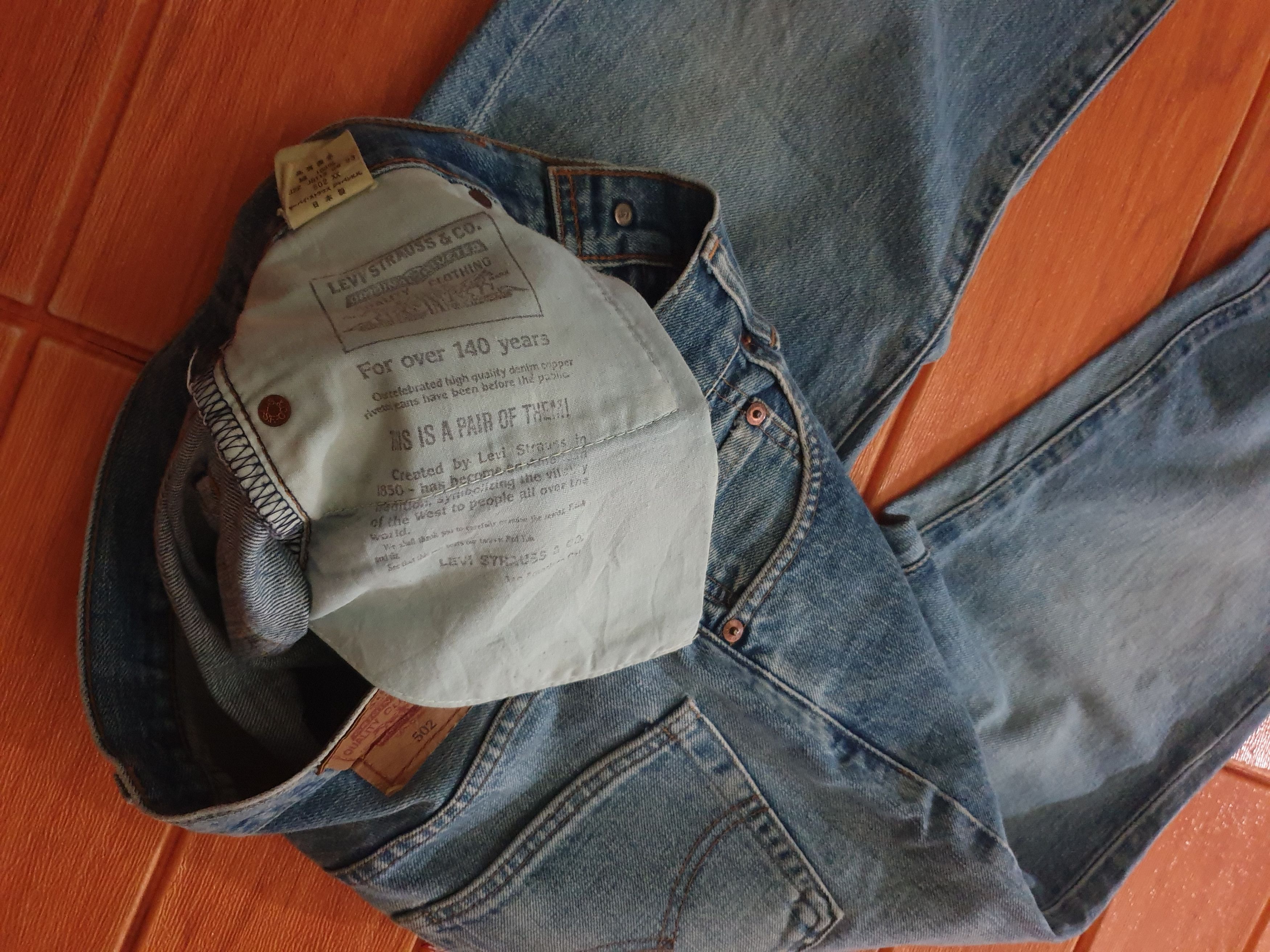 Levi's 💥Vintage Levis big E 502 Salvedge J22 denim pant Size US 30 / EU 46 - 4 Thumbnail