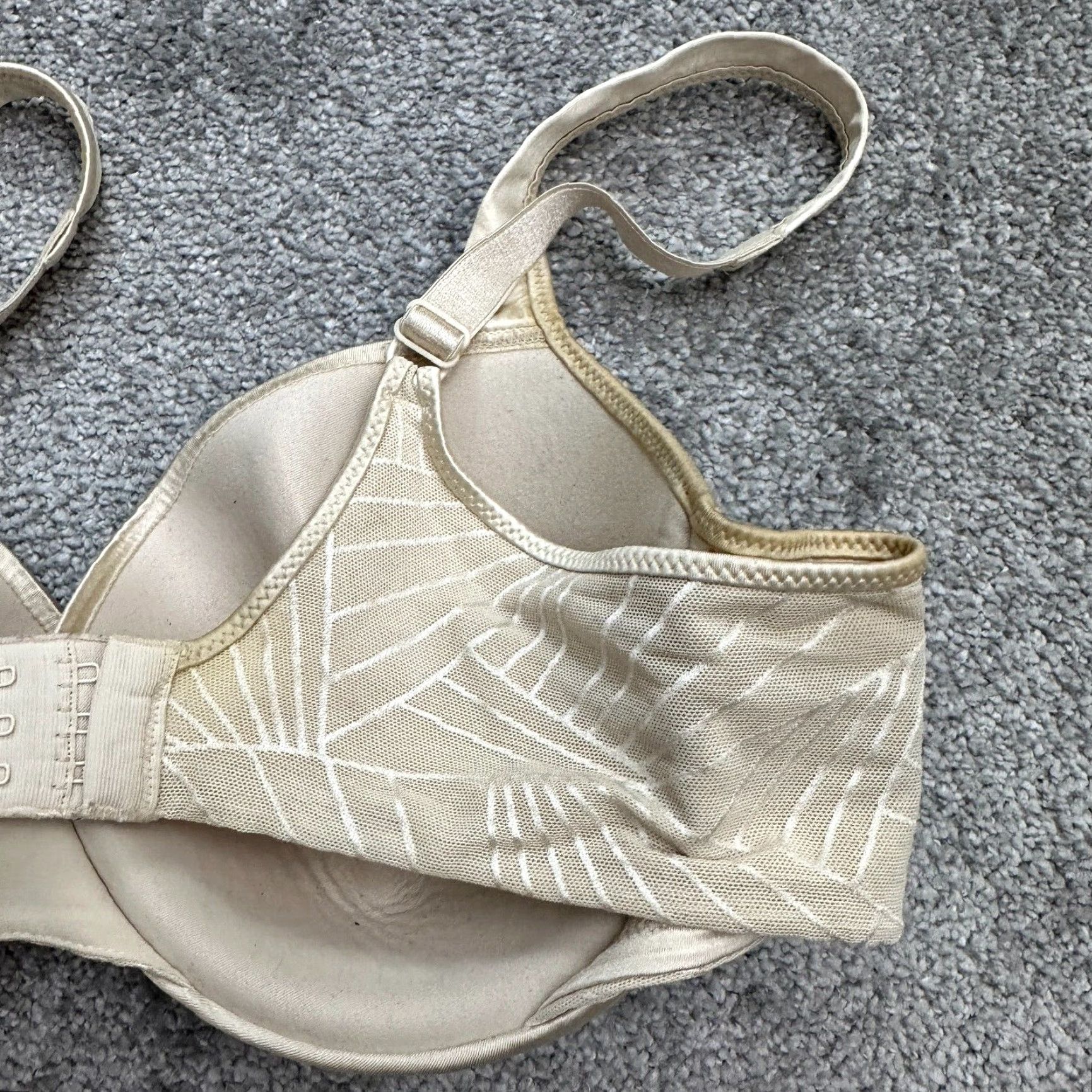 Vintage VINTAGE Bali Push Up Bra Women 40B Beige Underwired Padded Adjustable Strap Comfort Size ONE SIZE - 7 Thumbnail